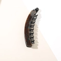 Classic tortoiseshell patterned acetate banana hair clip for women in amber and black colors - Bulk (No Packaging) / #3 Blue Coffee (13cm)