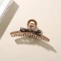 Eleganter Haarklammer mit Leopardenmuster-Schleife aus braunem Acetat für Damenfrisuren - Lose (Ohne Verpackung) / Kaffee Leopard Schleife (Ohne Verpackung)