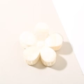 Elegant ivory white flower hair claw clip in a creamy acetate finish for women - Off-White Flower Style