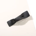 Klassische große schwarze matte Haarklammer im Schleifen-Design aus hochwertigem Harz - Großpackung / Mattes Schwarz
