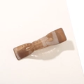 Barrette à cheveux nœud marron translucide élégante avec finition acrylique - Emballage en vrac / Marron Clair Gelée Brillant