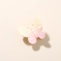Molla per capelli a farfalla sfumata giallo e rosa con finitura opaca e pois bianchi - Confezione sfusa / Sfumatura Giallo Rosa