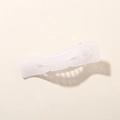 Pince à cheveux noeud blanc crème translucide avec une finition mate chic - Emballage en vrac / Blanc Jelly Brillant