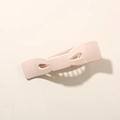 Barrette à cheveux rectangulaire minimaliste rose tendre pour coiffure féminine - Emballage en vrac / Abricot Brillant