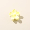 Pinza per capelli a fiore da 2,5 cm in resina gialla sfumata per acconciature moda - Piccolo / Giallo Chiaro Lucido Sfumato