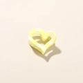 Molla per capelli a cuore marmorizzata gialla e bianca con ombra creativa - Giallo Chiaro Lucido