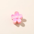 Pink and light purple gradient flower hair claw clip with 5-petal design for hair styling - Small / Glossy Light Pink Gradient