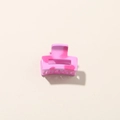 Petite pince à cheveux crabe 2,5cm marbrée rose et violette style macaron - Style Rectangulaire Petit / Violet Brillant