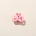 Pink tie-dye flower hair claw clip with sweet marble finish and strong metal spring - Glossy Light Pink