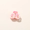 Pink and creamy white gradient butterfly hair claw clip with spring mechanism - Glossy Korean Pink