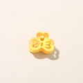 Sweet yellow 2.5cm hollow bow hair claw clip for women's elegant hairstyling - Shiny Yellow