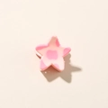 Pink speckled star-shaped hair claw clip with smooth resin finish for women - Glossy Korean Pink (8)