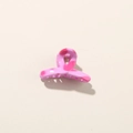 Pink and magenta marble small frangipani hair claw clip for elegant hair styling - 3cm / Glossy Purple