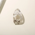 Pinza para el pelo plana de acetato con corazón marmolado y cierre de metal de alta calidad - Embalaje Independiente (Bolsa OPP) / Corazón de Sirena Marrón
