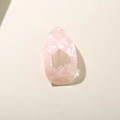 Pinza de pelo corazón de acetato rosa jaspeado con forma de gota y peine suave - Embalaje Independiente (Bolsa OPP) / Corazón de Sirena Rosa Claro