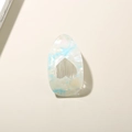 Pinza de pelo de corazón en acetato plano con textura de nácar irisada y colorida - Embalaje Independiente (Bolsa OPP) / Corazón de Sirena Azul