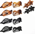 10er Set Haarklammern in Schildpatt und Schwarz, matt und glänzend für jeden Haartyp - Stil J / 10er Pack