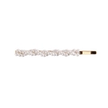 Barrette à cheveux style coréen dorée avec perles d'imitation blanches irrégulières - Style J