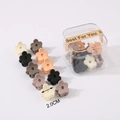 Set of 10 mini flower hair claws in matte Morandi colors with a 2cm diameter size detail - Flower Style / 10 Pieces/Box (2.0CM) / Morandi Colors