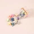 Mini pinzas para el cabello de mariposa en colores macaron con caja de regalo transparente - Estilo Mariposa / Serie Macaron