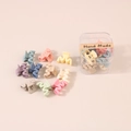 Mini macaron wave hair claws in transparent box, pastel colorful small hair clips set - Style M / 10 Pieces/Box / Macaron Series