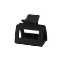 Matte black rectangular claw clip for women, durable hair accessory for thick hair styling - 5cm Black