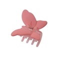 Pinza per capelli a farfalla rosa opaco con finitura satinata per acconciature - 6CM Rosa Ciliegio - Farfalla