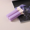 Set mit zwei lila Volumen-Haarclips mit Klettverschluss für das Styling des Ponys - Lila