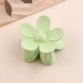 Pince à cheveux fleur vert menthe avec finition mate pour coiffure élégante - Vert menthe