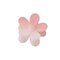Frosted gradient cherry blossom pink flower hair claw clip with a matte finish - Flower