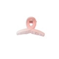 Matte peach pink gradient hair claw clip with a stylish minimalist ribbon cross design - Small Cross Design