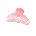Pink gradient chain-style claw clip for hair with matte finish on white background - Chain Style