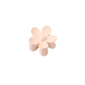 Elegant cream white flower hair claw clip with matte finish for women's hair styling - Apricot