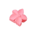 Matte pink flower hair claw clip with floral design for elegant women hairstyling - Watermelon Red (Bulk)