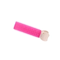 Pink fluffy hair roller clip with velcro surface and beige clamp for volume - #4 Rose Red (bulk)