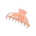 Pince à cheveux mate rose corail en forme de requin avec design robuste pour femmes - Rose-Dépoli