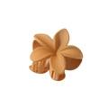Matte finish large warm orange flower hair claw clip for women stylish hair styling accessory - Bulk Packaging / Matte Light Coffee