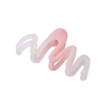 Haarklammer mit rosa-weißem Farbverlauf und gewelltem S-Design für elegante Frisuren - Einzeln Einzeln Verpackt / Rosa Wellig Verlauf