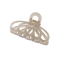 Pinza per capelli beige traslucida a forma di zucca per acconciature eleganti - Confezione sfusa / Grigio Gelatina