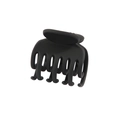 Matte black frosted claw clip with multi-tooth design for women hair accessories - Bulk Packaging / 4cm Double Claw-Black