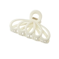 Pince à cheveux ajourée couleur ivoire au design citrouille pour femme - Blanc Cassé