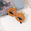 Sparkly orange pumpkin Halloween costume glasses with moving eyeball details for adults - Pumpkin Eyeglasses