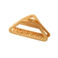 Pince à cheveux triangle évidé mat pêche minimaliste avec une prise sûre pour femme - Jaune Terre