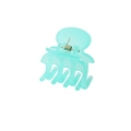 Pince à cheveux géométrique minimaliste vert menthe translucide pour queue de cheval - Bleu Lac Gelée
