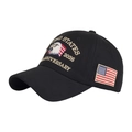Casquette de baseball noire avec broderie 3D de l'aigle du 2026e anniversaire USA - Noir
