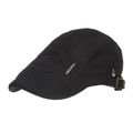 Béret noir décontracté pour homme avec matelassage losange et boucle ajustable - Noir