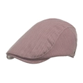 Vintage pinstripe flat cap for men in dark mauve color for casual summer wear - Dusky Pink