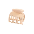 Minimalist matte 4cm hair claw clip in cream apricot finish for women hair styling - Bulk Packaging / 4cm Double Claw-Apricot