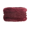 Warmer weinroter Fleece-Halswärmer mit weicher Plüschtextur für den Winter - Burgunderrot