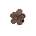 Matte brown flower hair claw clip with 4cm minimalist design for women hair styling - Bulk Packaging / 4cm Flower-Deep Coffee